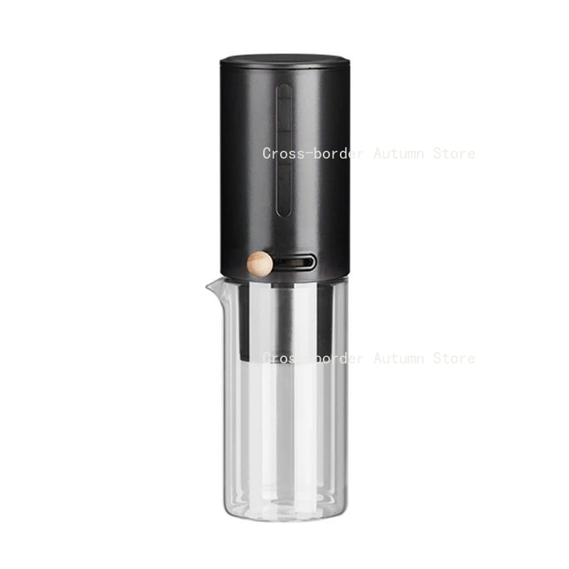Drip Coffee Pot Adjustable Flow Cold Brew Iced Coffee Maker Glass Sharing Pot Hand Pour Over Filter Carafe