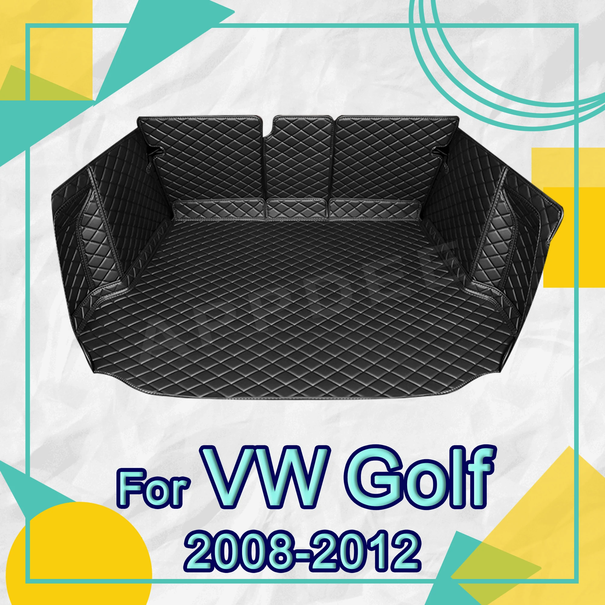 

Коврик в багажник с полным покрытием для VOLKSWAGEN VW Golf 6 Station Wagon 2008-2012 11 10 09, автомобильный чехол, аксессуары для защиты салона