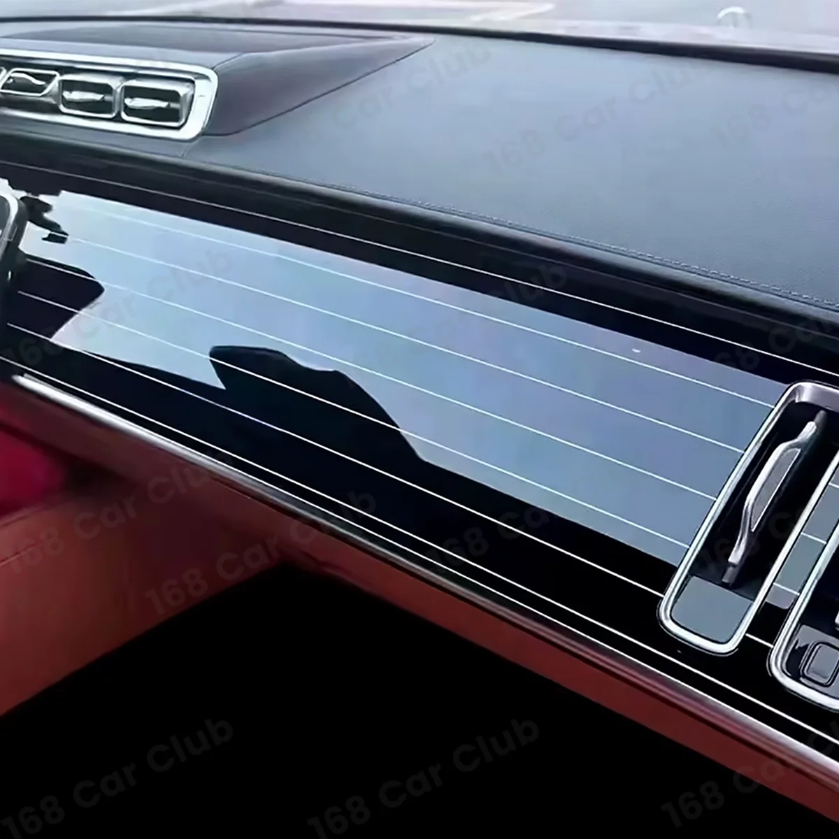 

New W223 Piano Paint Style Interior Panel For Mercedes Benz S450 S480 S500 S Class Maybach Car Door Dashboard Decorative Strip