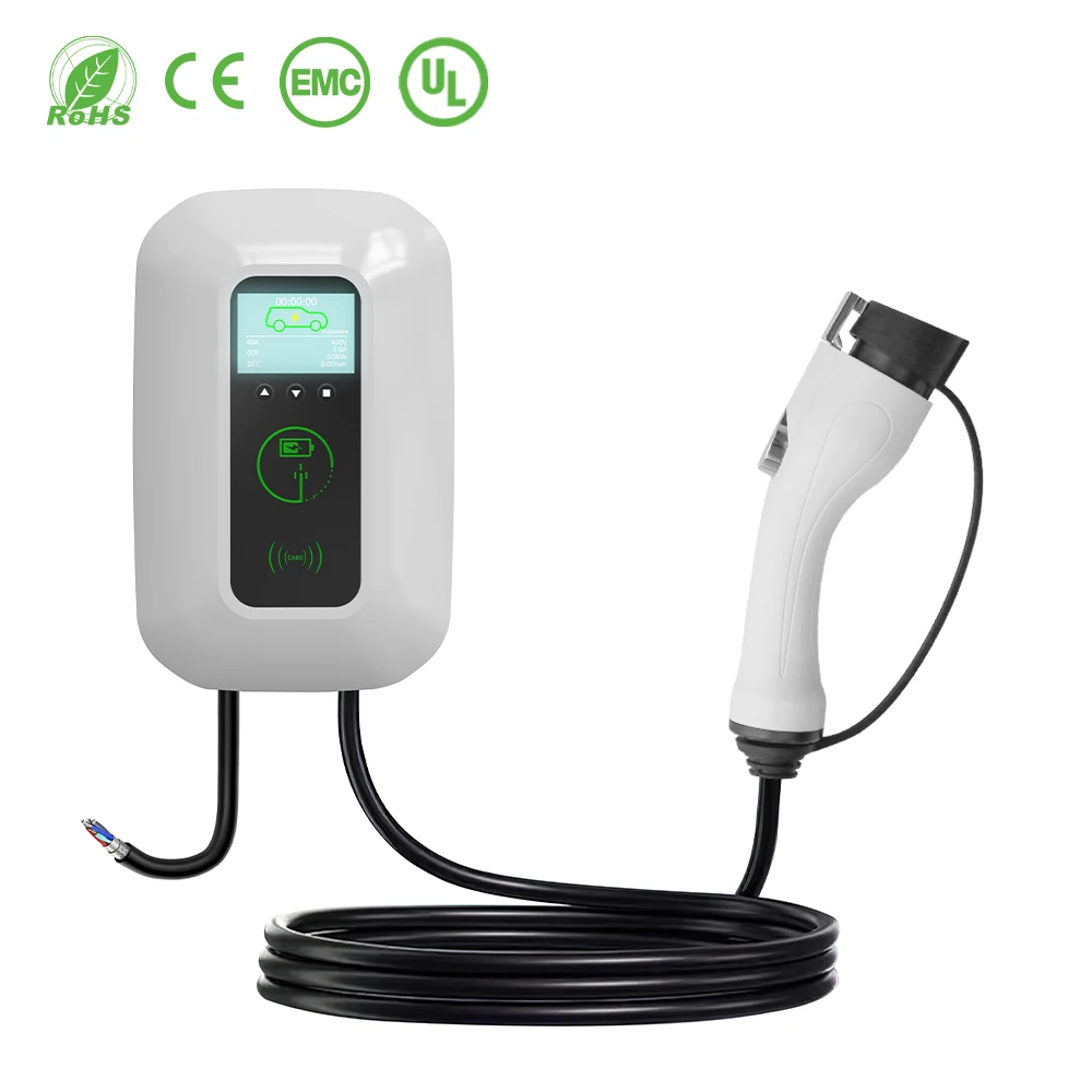 8A-32A Car Type1 Outdoor EV Fast Wall Charging Station 7KW App New Condition 5M Cable Length Wallbox