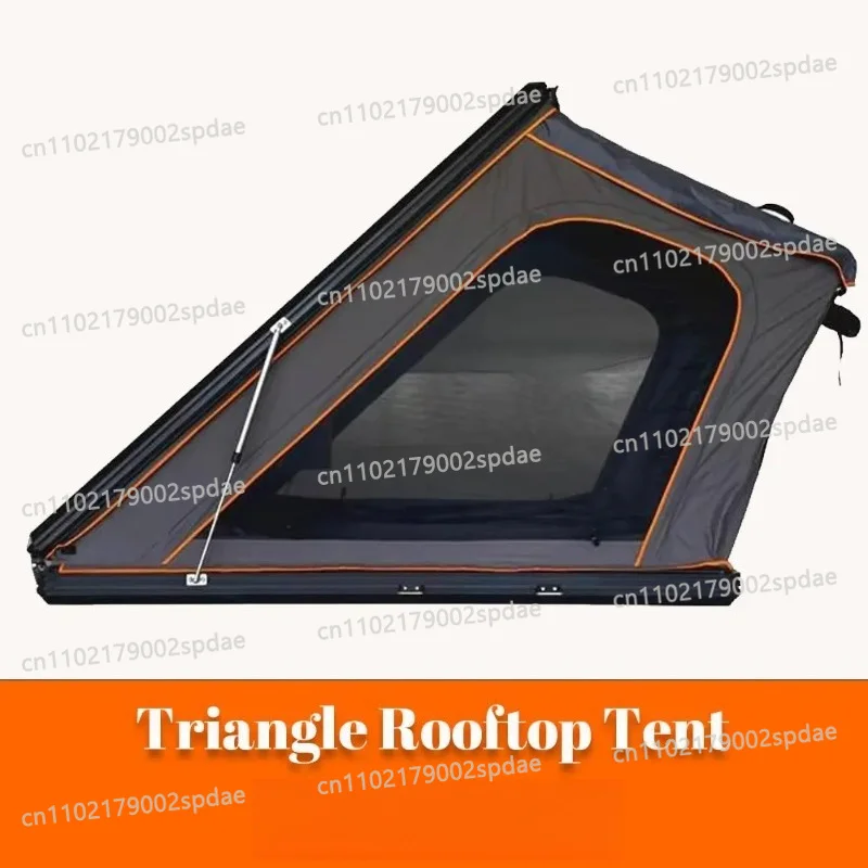 Z Type Folding Hard Shell Rooftop Tent Triangle Aluminum Slimline Car Roof Tent With Ladder For 4X4 Offroad Camping