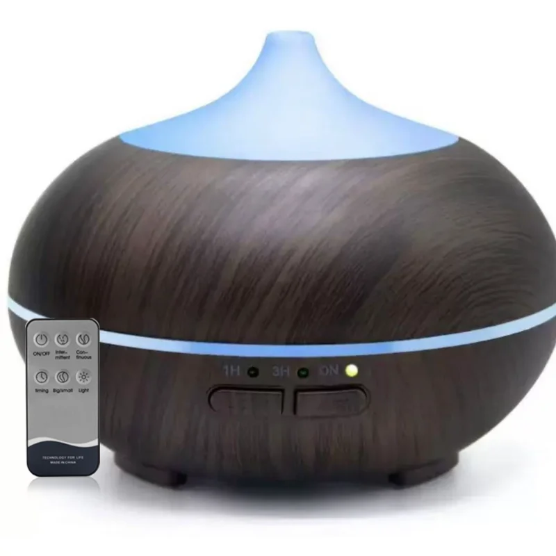 Ultrasonic Aromatherapy Diffuser & Humidifier with 7-Color LED Lights, 3 Timer Settings, Essential Oil Diffuser for Office, Bedr