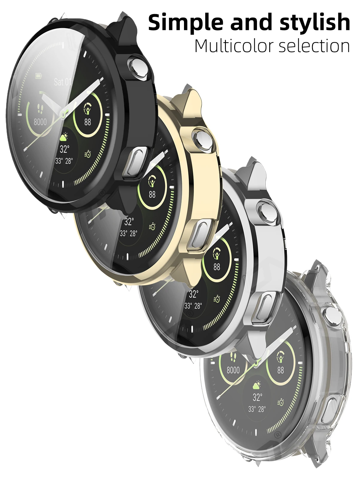 Hülle für Garmin Venu 4 41 mm 45 mm Displayschutzfolie, weiches TPU, rundum schützende Stoßstangenabdeckung für Garmin Venu4-Zubehör – Detail 5