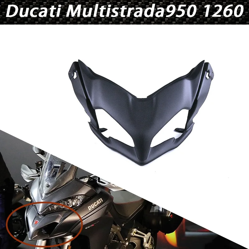 

ApplicableDucatiDu KadiMultistrada 950/1260Motorcycle modified carbon fiber headlight cover