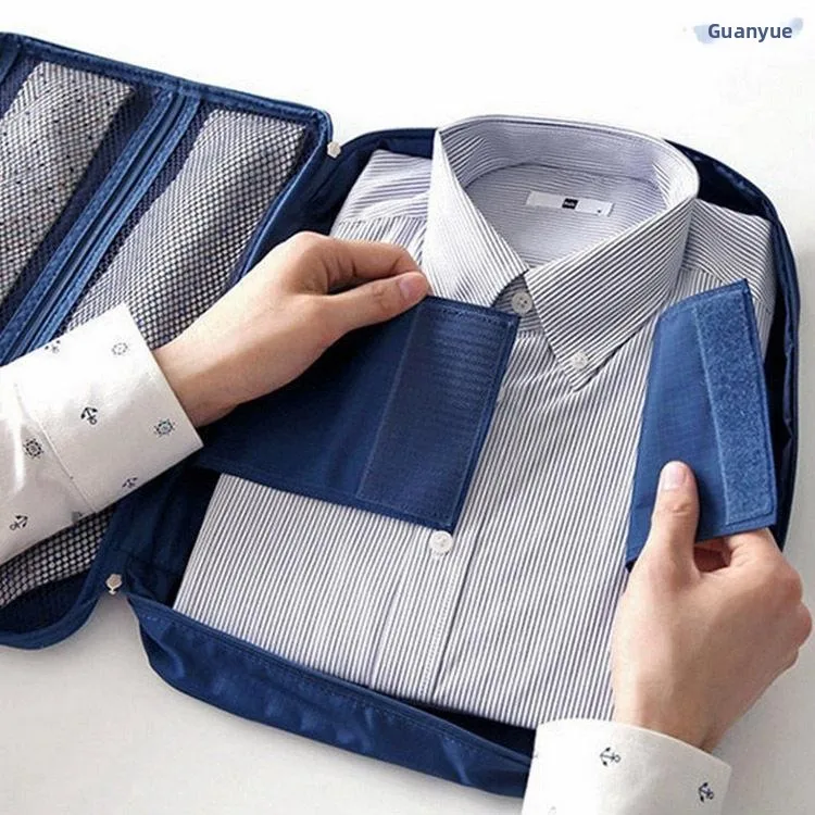 Bolsa Organizadora Antirrugas para Camisas de Viagem, Caixa de Armazenamento para Camisas Masculinas com Colarinho, para Viagens de Negócios, Organiza