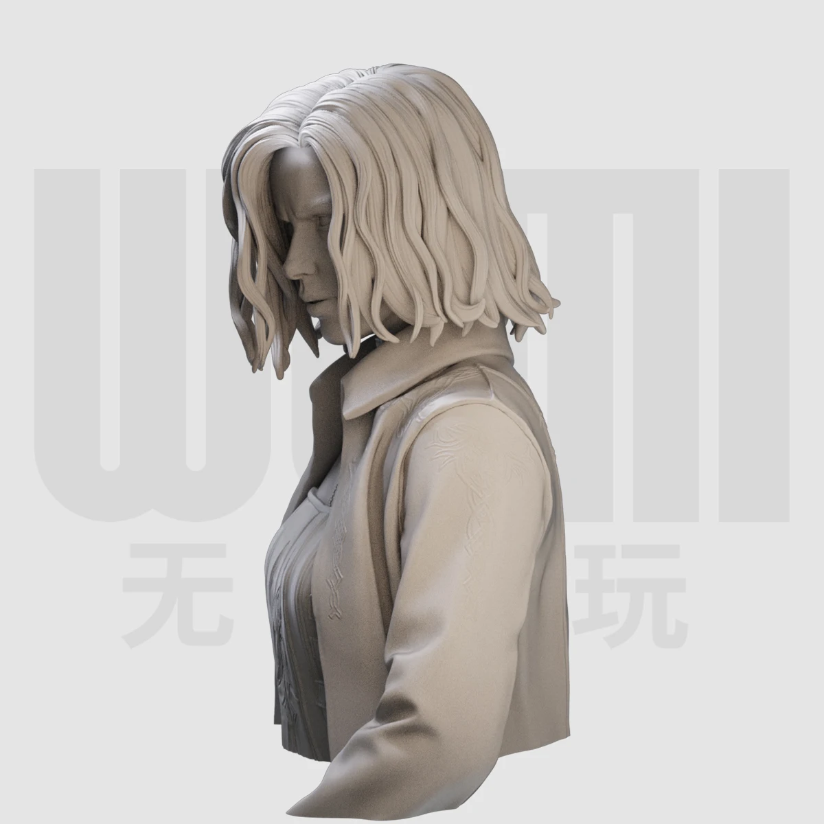 1/10 Selene bust resin white mold 10 scale GK figure model