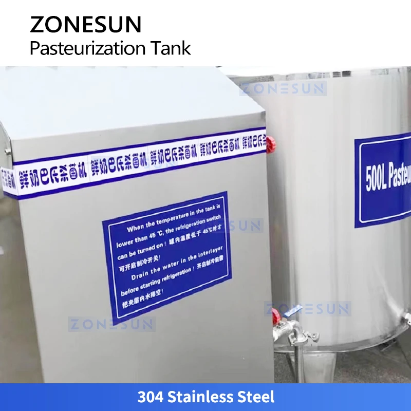 Zonesun ZS-PRT100L milch kühlt ank pasteur isierung und kühlung tank milch schüttgut tank kühlung ausrüstung