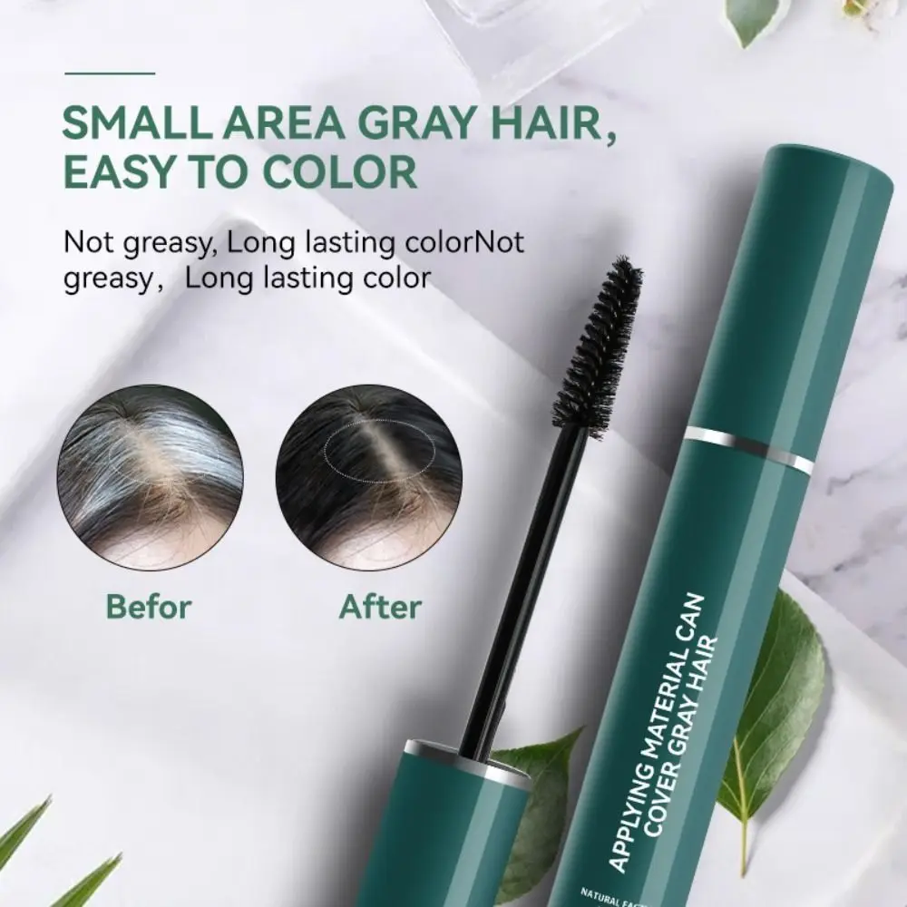 Beauty Natural Disposable Hair Dye Stick Instant Plant Extracts Hair Mascara Fast One-Time Hairline Concealer Unisex