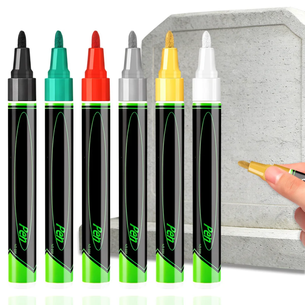 3mm Tip Stone Repair Marker Pen Oil Based Paint For Tombstone Writing Refurbishment Weatherproof Permanent Ink Pen