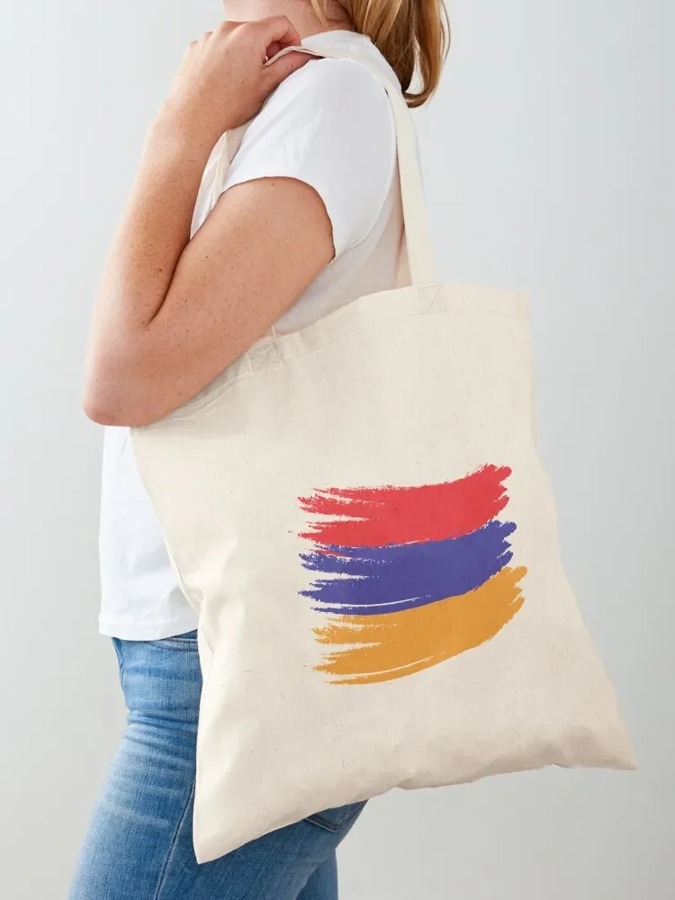 Armenia country flag map colourfull Tote Bag tote bag custom canvas bags custom fabric bag