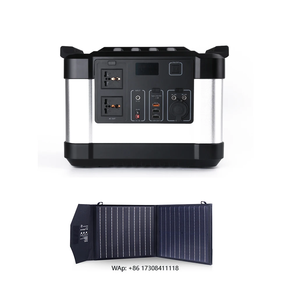 Solar generator vglory trolly advanced 1000w speed portable power station for laptop/laptop