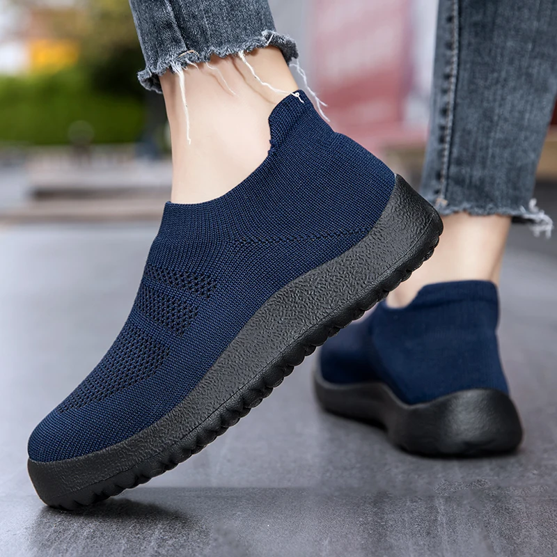 Women Fashion Sneakers Slip On Platform Sneakers Walking Women\'s Sneakers Plus Size Ladies Vulcanize Shoes Tenis Feminino