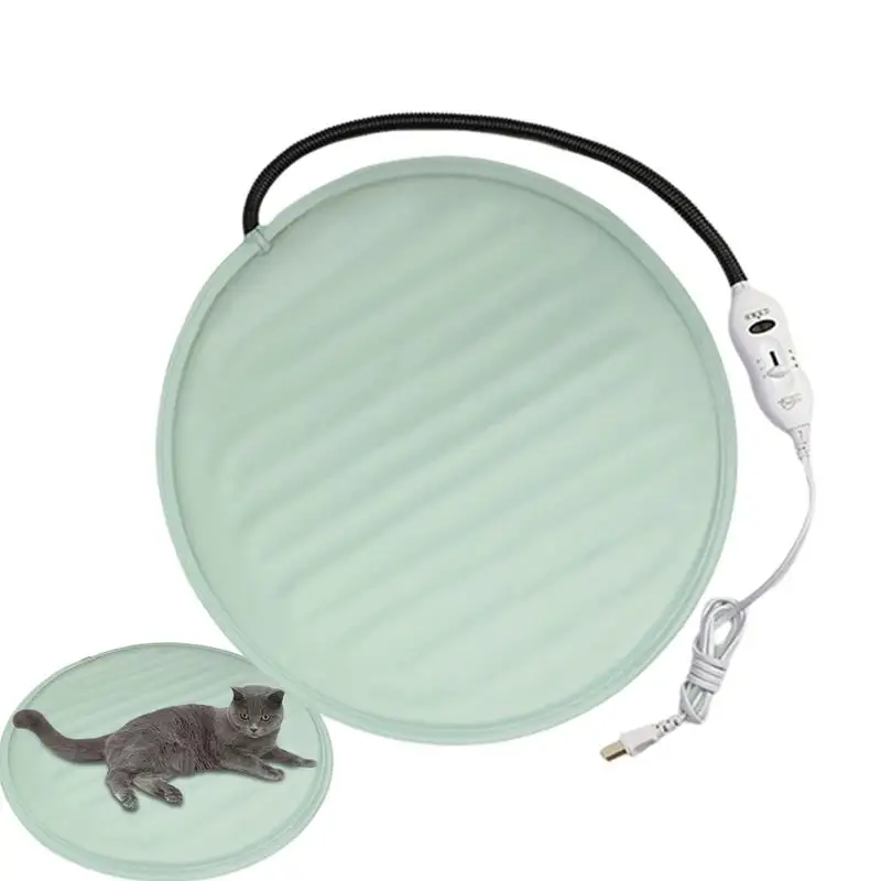 Almofada de aquecimento para animais de estimação, camas internas para animais de estimação, controle automático de temperatura, aquecida, resistente à mastigar, almofada antiderrapante para gatos, inverno para cachorrinhos recém-nascidos