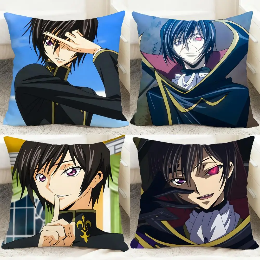 

CCode Geass Lelouch of the RebellionS Cushion Cover Comfortable Reversible Pillow Cover Ideal for Car Sofa Bedroom & Beyond