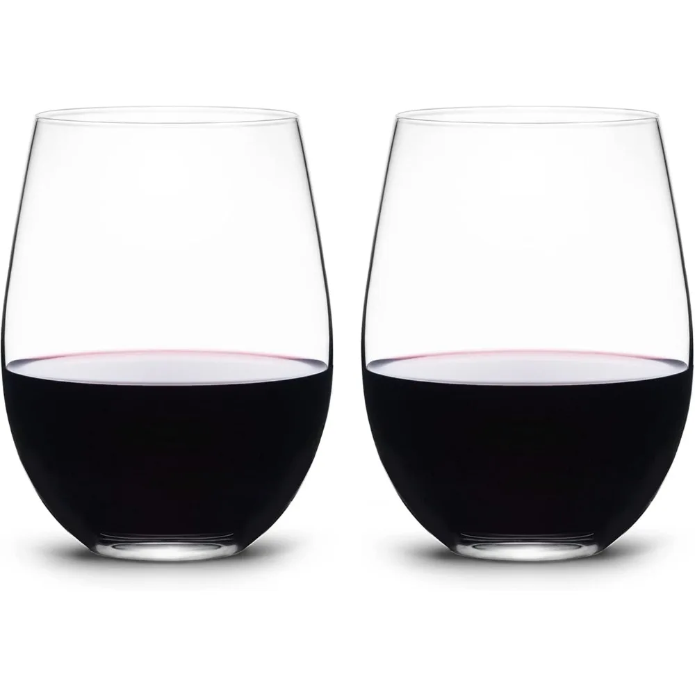 

Glasses(Set of 2)-20 oz,Clear Wine Cups,Crystal Whiskey Tumblers,Large Water Goblets,Drinking Glassware for Beer,