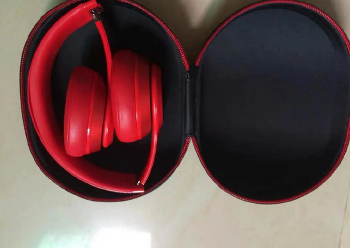 حقيبة حمل سماعة رأس صلبة من مادة إي في إيه حقيبة تخزين محمولة للسفر مناسبة لـ Beats Solo 2 3 Studio 2 Studio 3