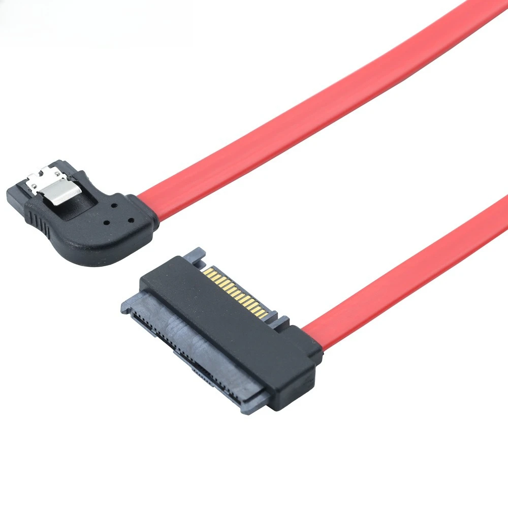 SAS SFF-8482 SAS 29 + 15P SATA a SATA 7P Cavo dati telaio rosso a giro destro con cavo adattatore schegge Lunghezza 0,5 M