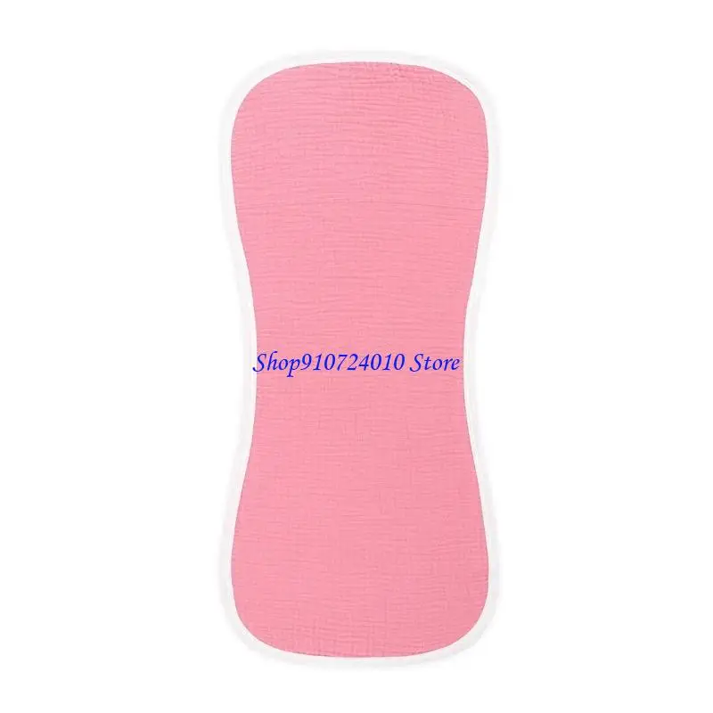 77HD 3 قطع من قماش التجشؤ للأطفال مصنوع من القطن يسمح بمرور الهواء، منشفة وجه مريحة للتسيل اللعاب