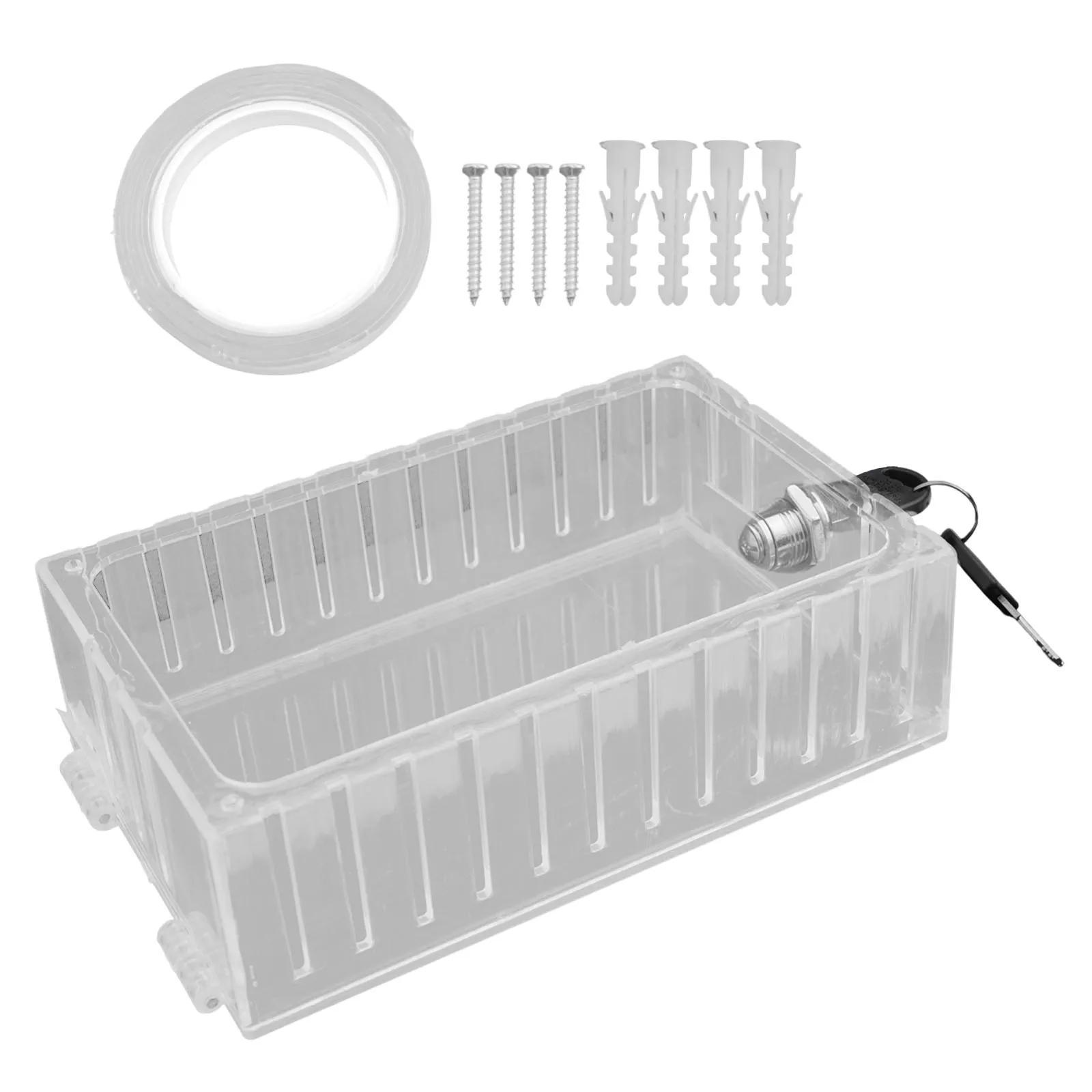 For Industrial Spaces 185 118 50mm Thermostat Lock Box Easy Installation Thermostat Box Secure Thermostat Lock