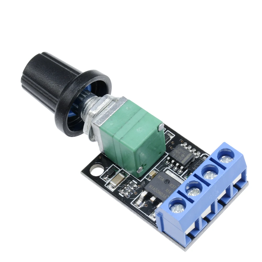 DC 5~15V 10A Motor Speed Controller PWM Speed Controller LED Light Dimmer 0~100% Adjustable Knob Control Switch