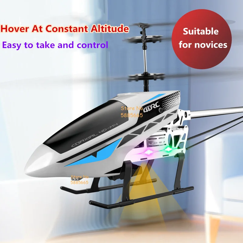 70CM Big Size Alloy Obstacle Avoidance RC Helicopter 4K Dual Camera Switch Altitude Hold Hover WiFi FPV Flight LED Light RC Toys