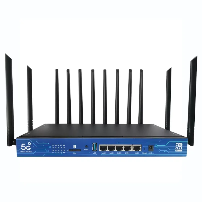 WiFi 6 5G SIM Card CPE Router Dual Band 4G 5G High Speed Wireless with SIM Card Slot Support OpenWRT