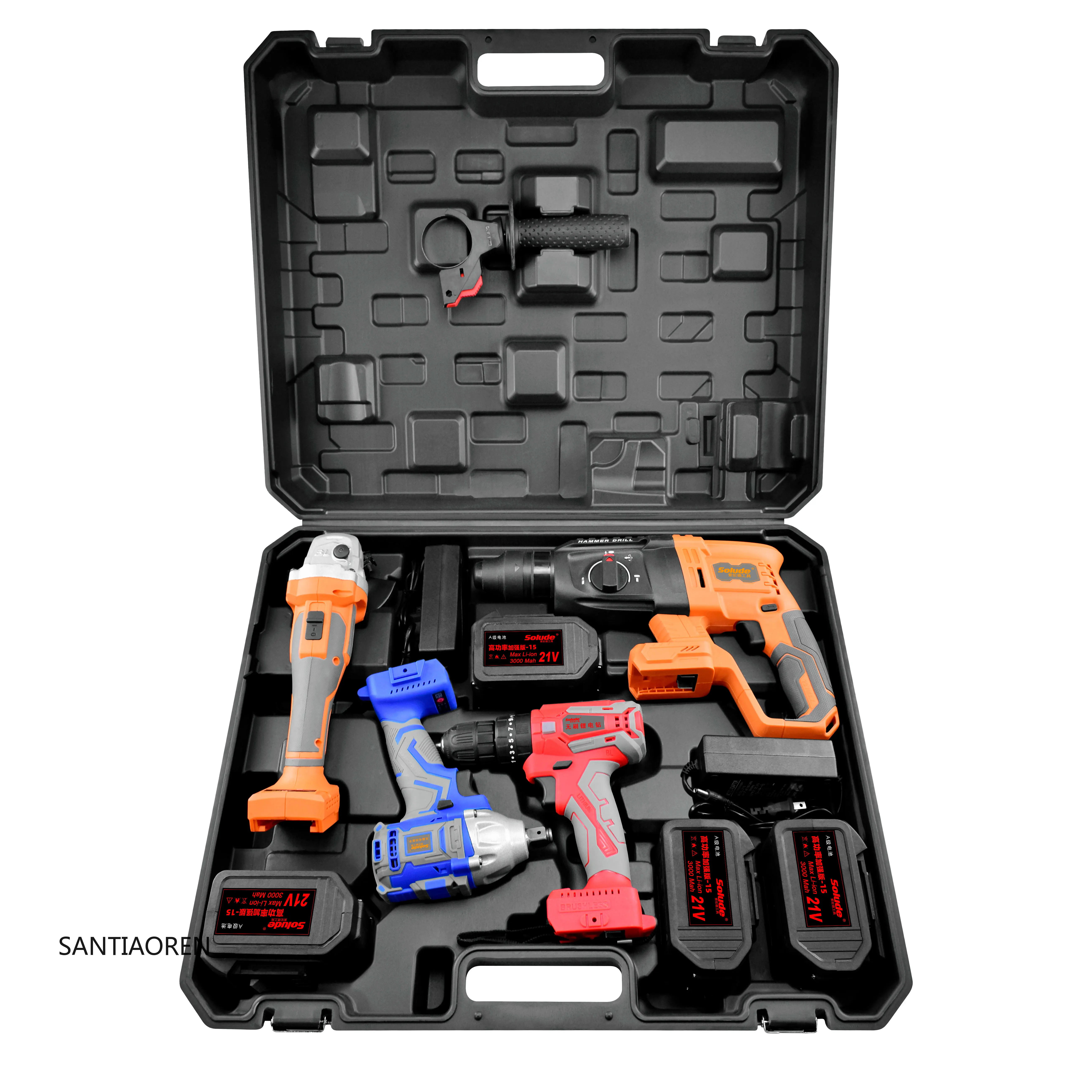 

2025Rechargeable Drill Lithium Battery Power Household Toolbox Lithium Cordless Electric Drill Tool Set