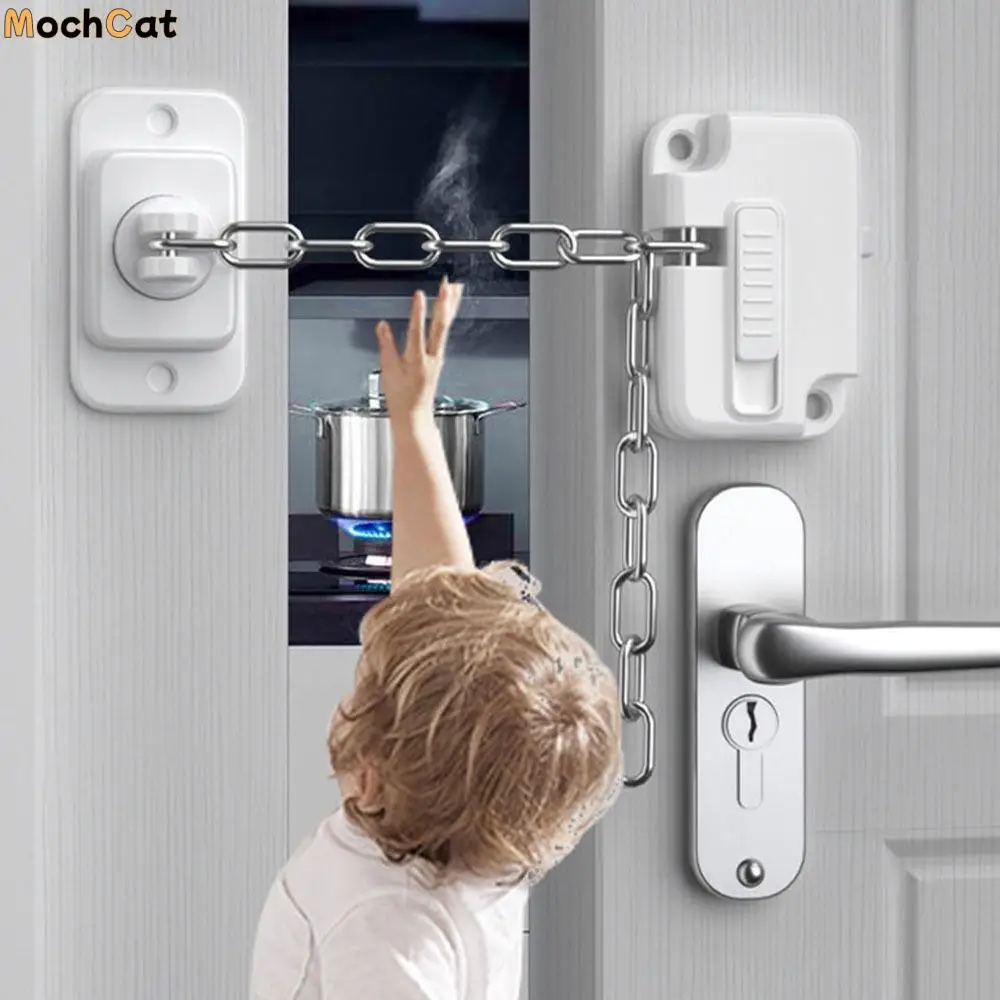 

Reliable ABS Child Safety Window Chain Stainless Steel Paste Durable Non-marking Adhesive Children