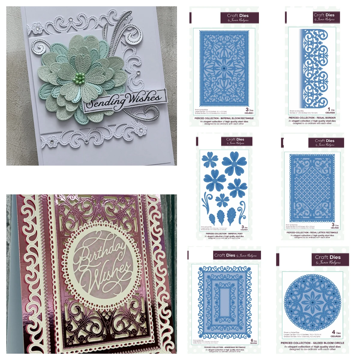 September Neue DIY Vergoldete Blütenkreis-Metall-Stanzformen für Handgemachte Vorlagen, Grußkarten, Scrapbooking und Prägung