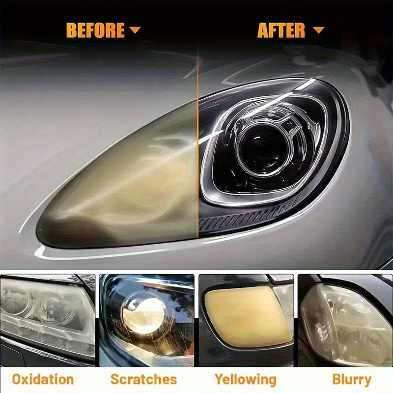 Cars Headlight Restoration Polishing Kits Headlamp  Cleaning Car Paste Paint Refurbish Agent Repair Kits Car Light Polisher