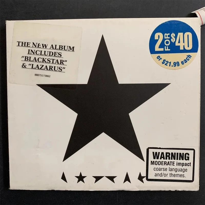 Rock Thin White Duke Ziggy Stardust música CD Blackstar álbum chica me ama grabar música Cosplay Walkman coche insonoras caja regalo