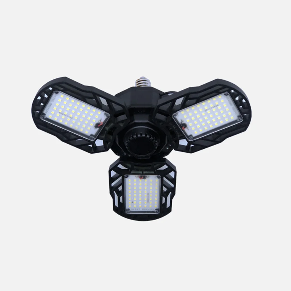 

80W 3-Head Folding LED Ceiling Light 50000H Lifespan IP65 Waterproof for Garage Lighting Solution