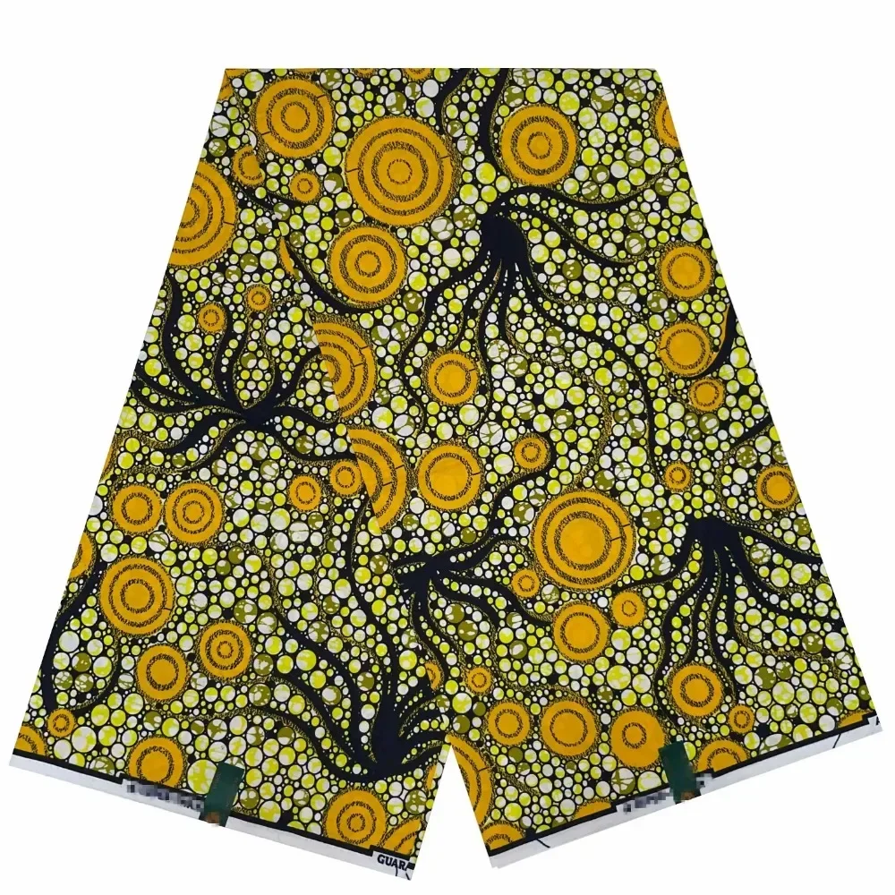 2024 6 Yards 100% Cotton Veritable Wax Pagne African Super Real Holland Wax VL Original Batik Lace Dress Dutch Loincloth