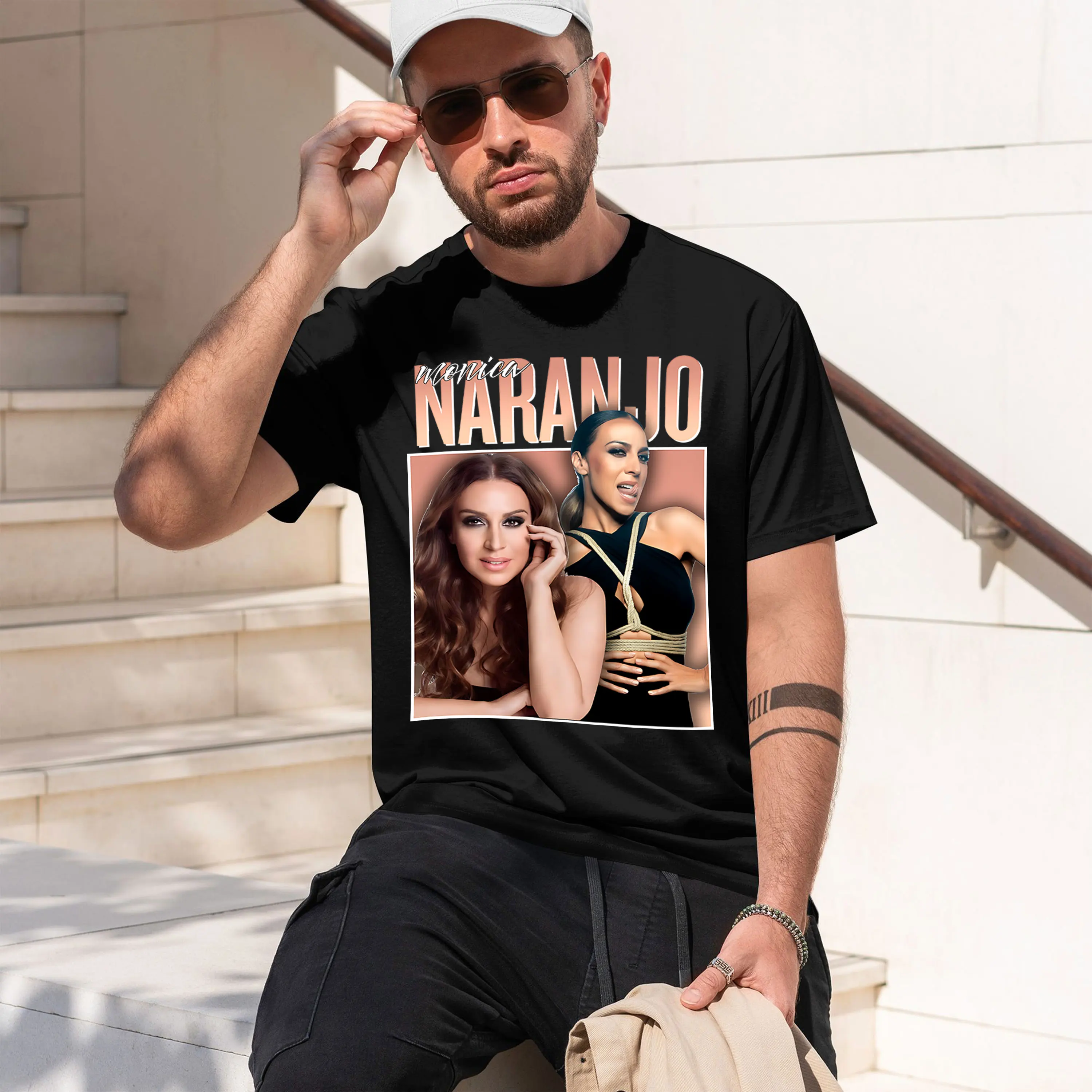 MONA NARANJO Camisetas de talla grande, tallas extragrandes, nuevo modelo 2026, camiseta de manga corta con cuello redondo para hombre, estilo clásico informal, varios colores