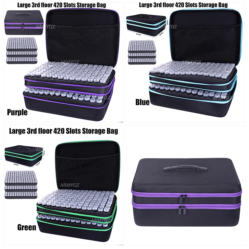 

Painting Storage Containers,Large 3rd floor 420 Slots Diamond Painting Accessories Kits Diamond Art Accessories Tools Bead Organ