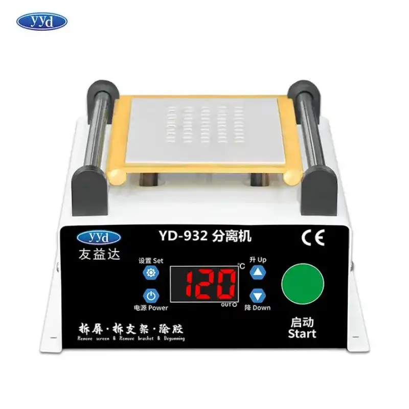 YYD LCD Vacuum Separator Machine Disassemble Phone Touch Edge Flat Screen china 110 230v intelligent 1 2l soymilk maker midea whc13y41 soybean milk multifunctional soybean milk machine