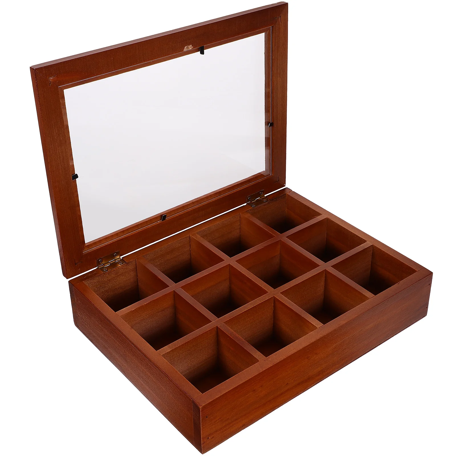 

Decorative Tea Bag Storage Box Bags Organizer Drawer Sugar Packets Coffee for Cabinet Wood Station Container