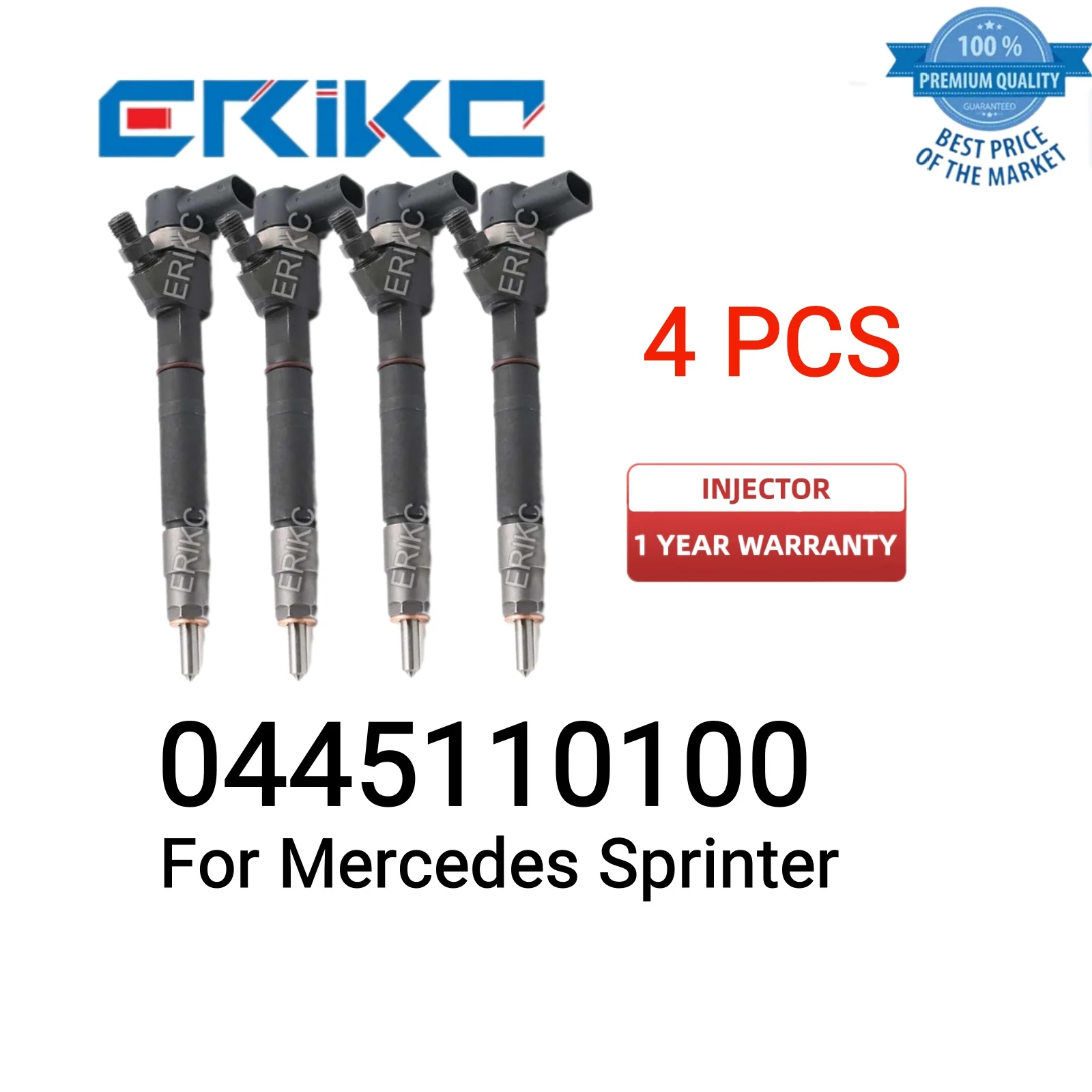 

4 PCS 0445110100 Fuel Injector 0 445 110 100 Auto Injection Nozzle Injector 0445 110 100 Injection for Mercedes Sprinter