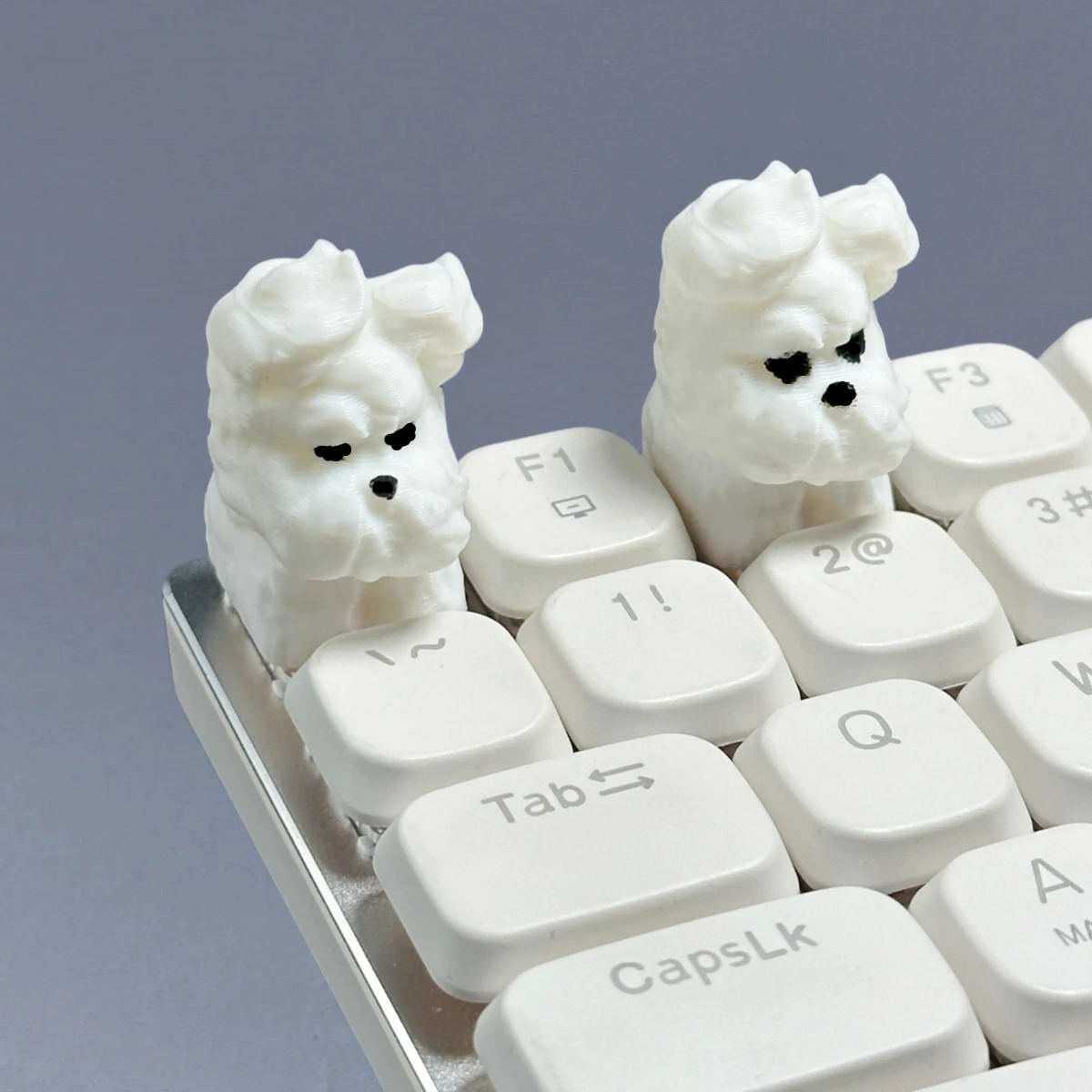 Wind Blown Puppy Resin Keycap Cute Animal Custom MX Switch For Mechanical Keyboard PC Desktop Decor Unique Novelty Gift