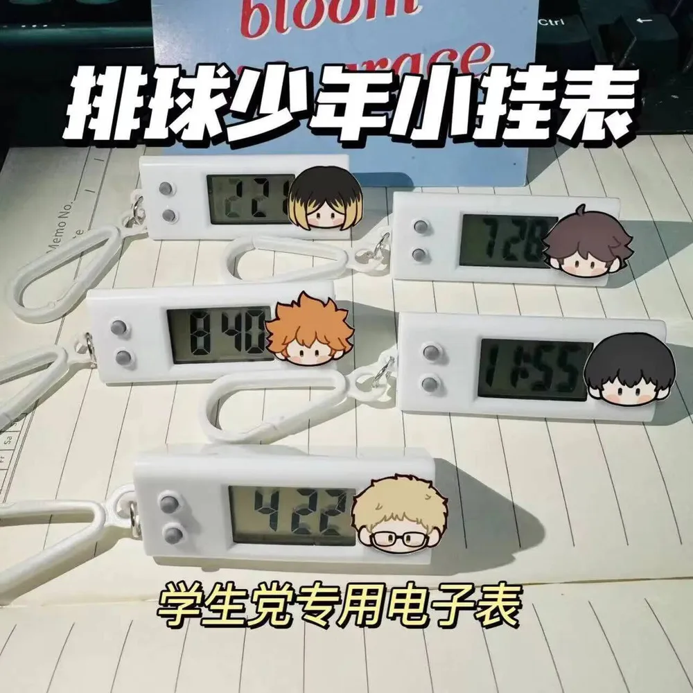 

Аниме Тобио Кагеяма Костюм Кенма Косплей Настольные цифровые часы Студенческие электронные часы Школьная сумка Украшения