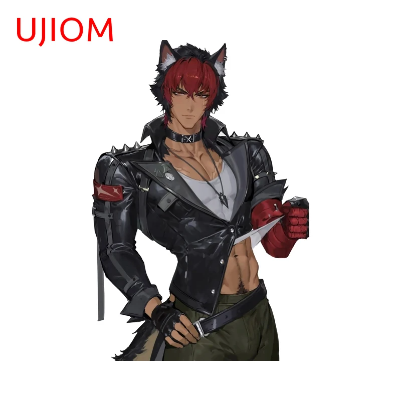 UJIOM  Zenless Zone Zero Furry Man Wall Stickers Handsome Graphics Home Furniture Decoration Decals Cool Personal Wallpapers