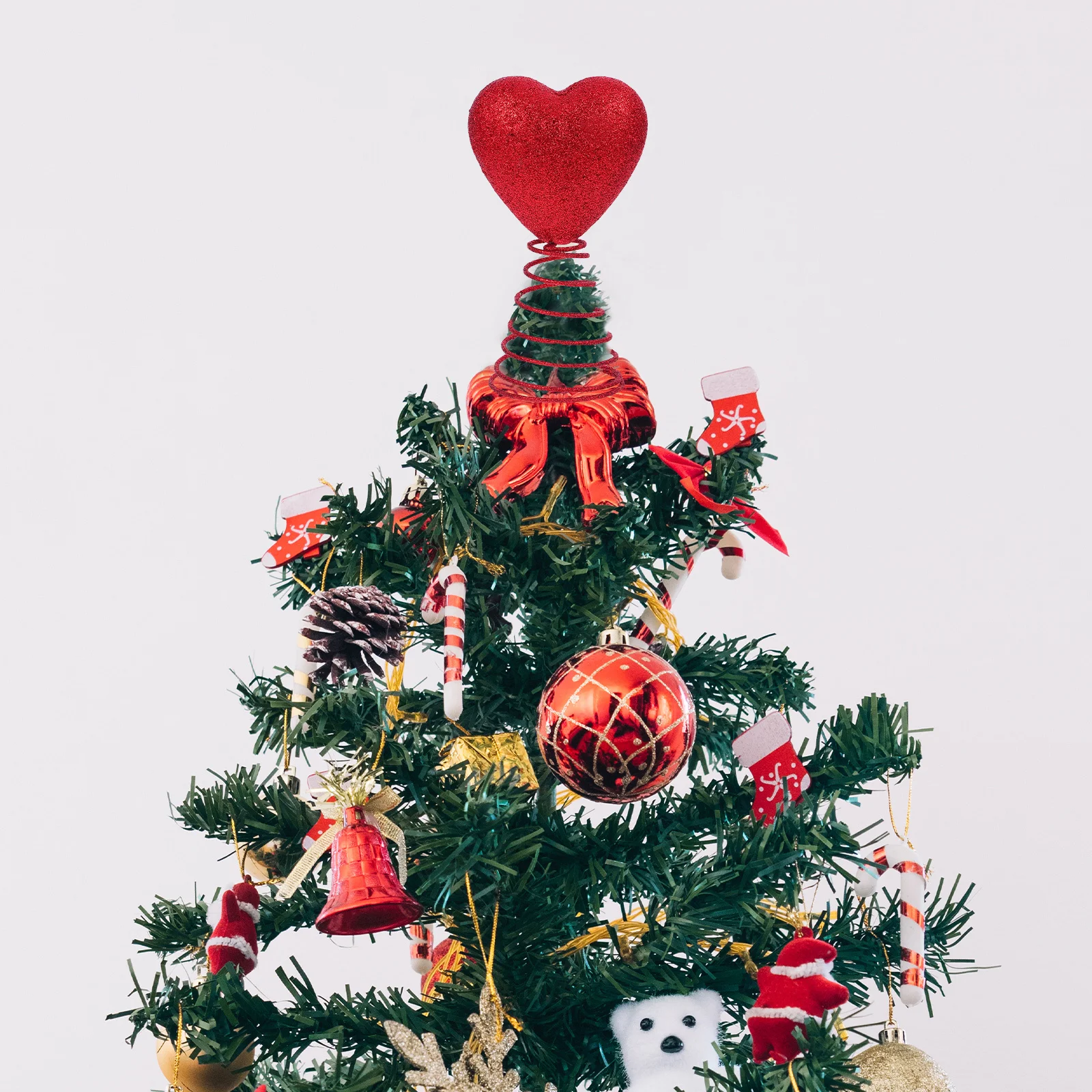 

Heart Shape Ornament Hanging Valentines Day Decor Love Tabletop Display Decorations Glitter