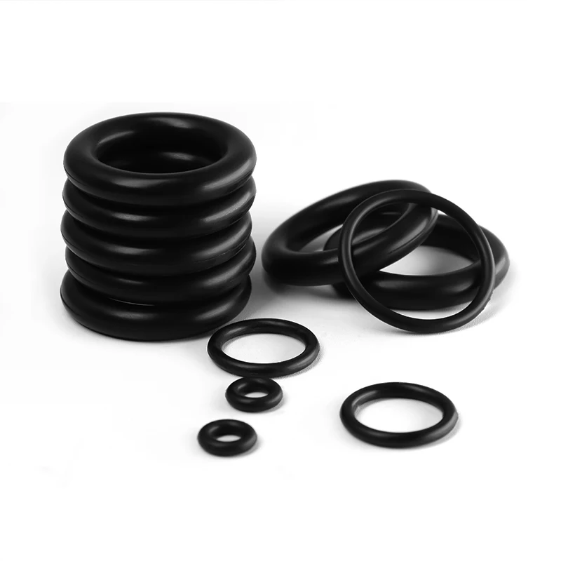 10Pcs  EPDM o Rings CS 5mm OD 15 ~ 150mm Acid and Alkali Resistance Water Resistance Friction Resistance o-ring Black
