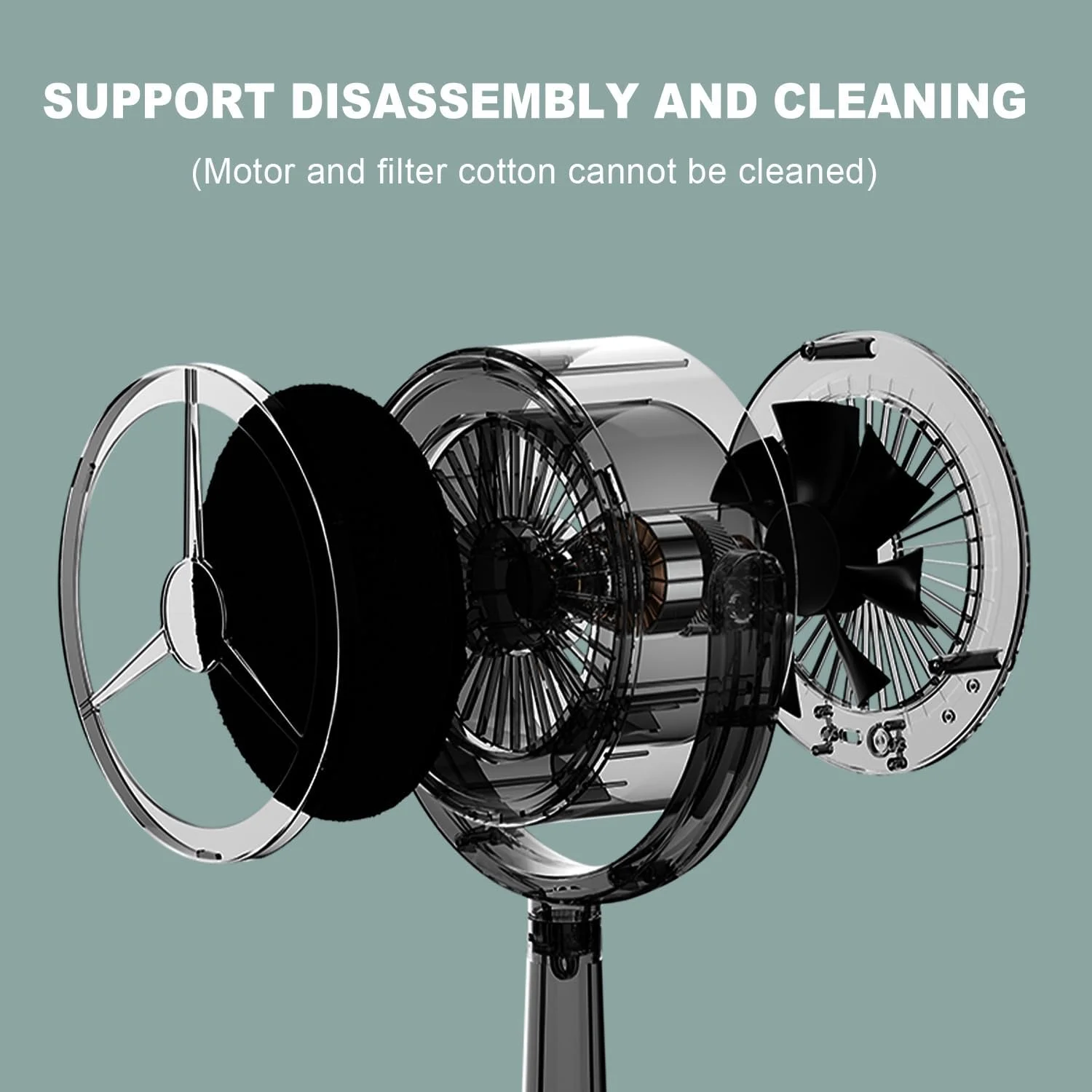 Cordless Desktop Range Hood with 2 Speed Exhaust Fan, Low Noise Rechargeable Portable Cooker Range Hood, Kitchen Exhaust Fan for