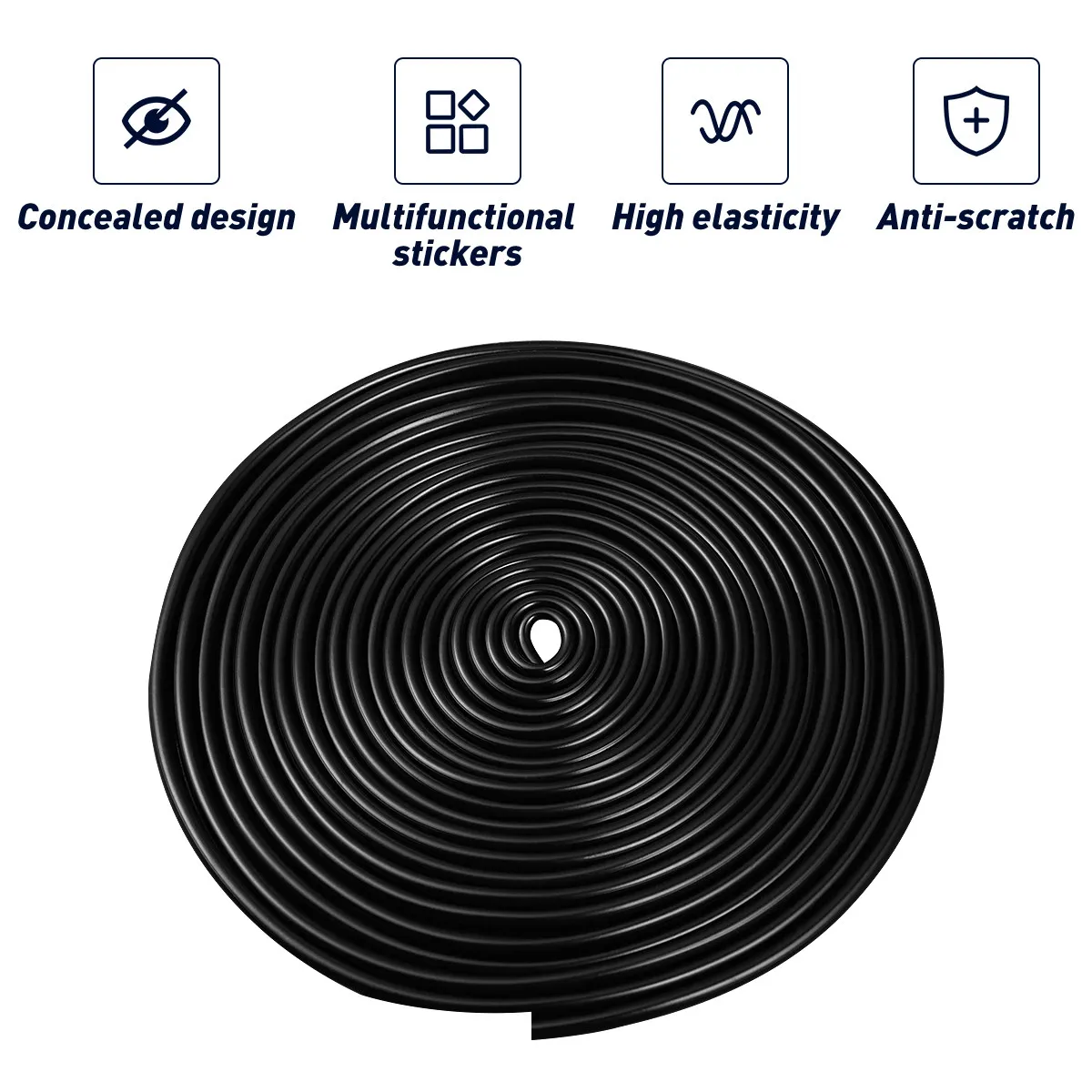 6M Invisible Car Door Edge Protector High Quality PVC Door Guard Thin Design Heat Waterproof Abrasion Resistant Trimmable Auto