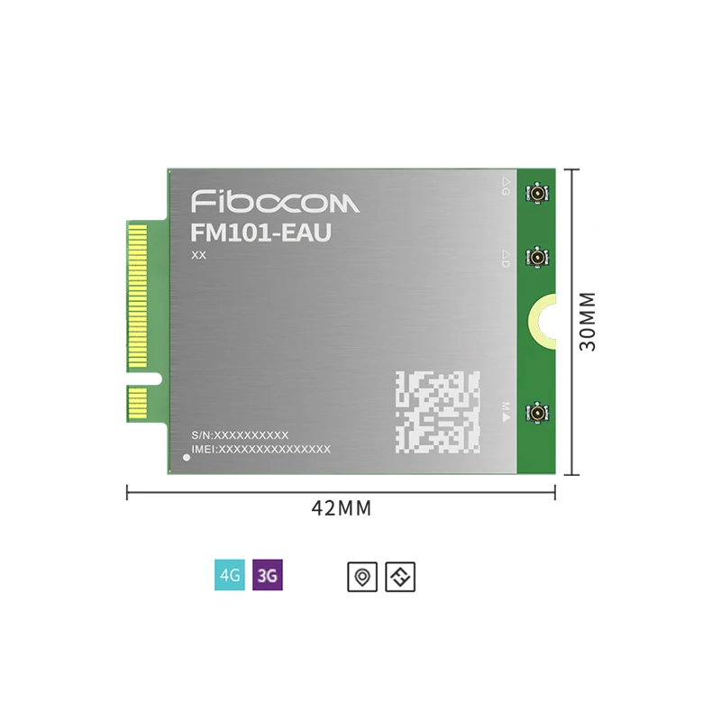 

New Original Fibocom FM101-EAU M.2 cat6 4G LTE Module B1 B3 B5 B7 B8 B20 B28 B32 For Asia, Europe, Australia