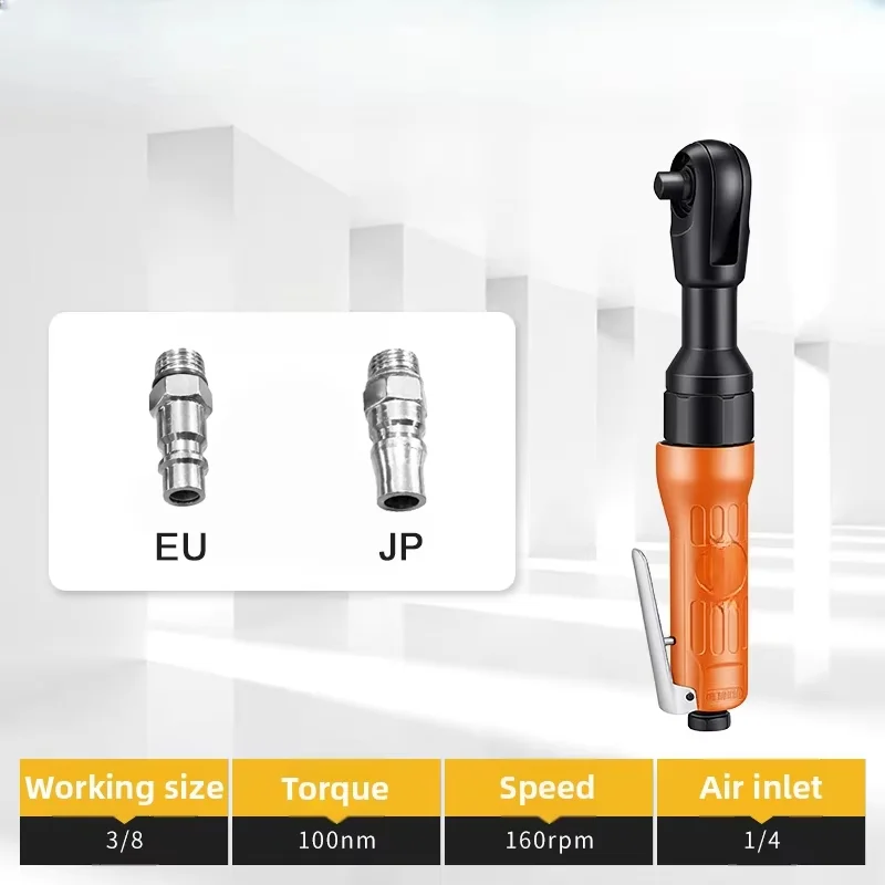 EU/JP Air Ratchet Wrench, Twin Ratchet Torque Wrench, Car Screw Replacement Tool, 1/2 Interface, for Precision Fastener Control