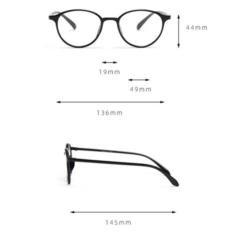 Fashion Korea Lightweight TR90 Glasses Frame Female Ellipse Optical Eyeglasses Women Student Oval Myopia Prescription Frame 7122