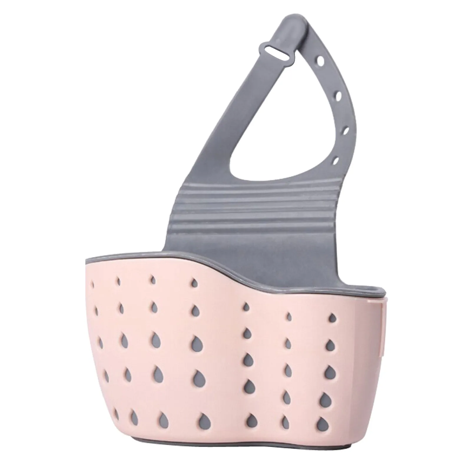 GE045 Kitchen Utensils Sink Drainer Hanging Basket Useful Suction Cup Sink Shelf Soap Sponge  Rack Kitchen Sucker Storage Tool