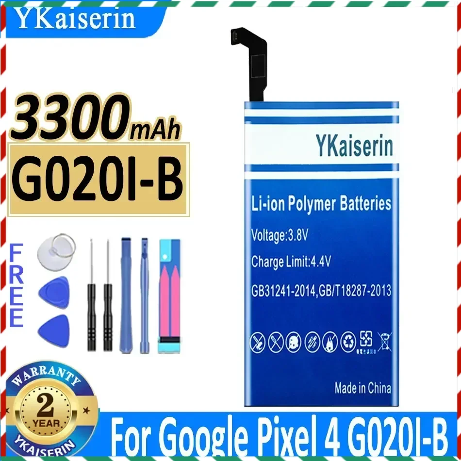 

YKaiserin Replacement Battery for Google Pixel4 Pixel 4 G020I-B Battery 3300mAh High Capacity Batterij